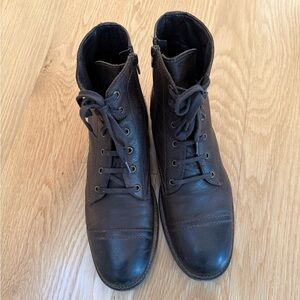 Belmondo Men's Brown  Real Leather Boots, Size 10.5